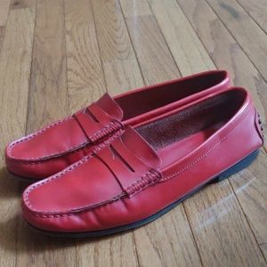 Beautiful red Tod's loafers
